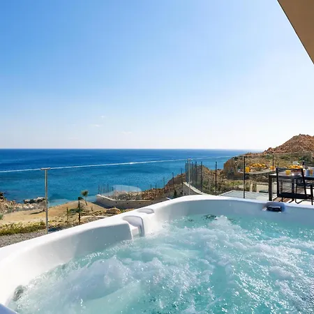 Aquamarine Luxury - Stegna - Beachfront, Jacuzzi , Smart Home, Great View Апартаменты Архангелос