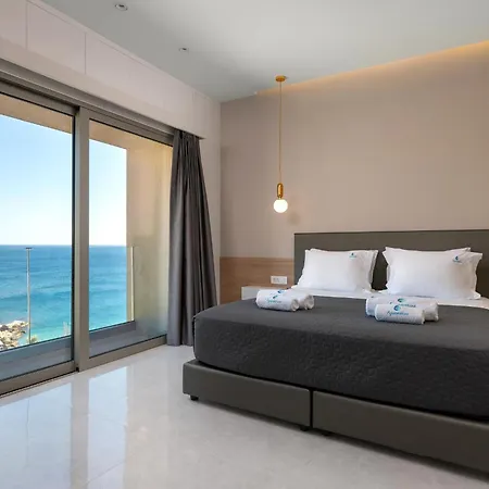 Aquamarine Luxury - Stegna - Beachfront, Jacuzzi , Smart Home, Great View Lägenhet