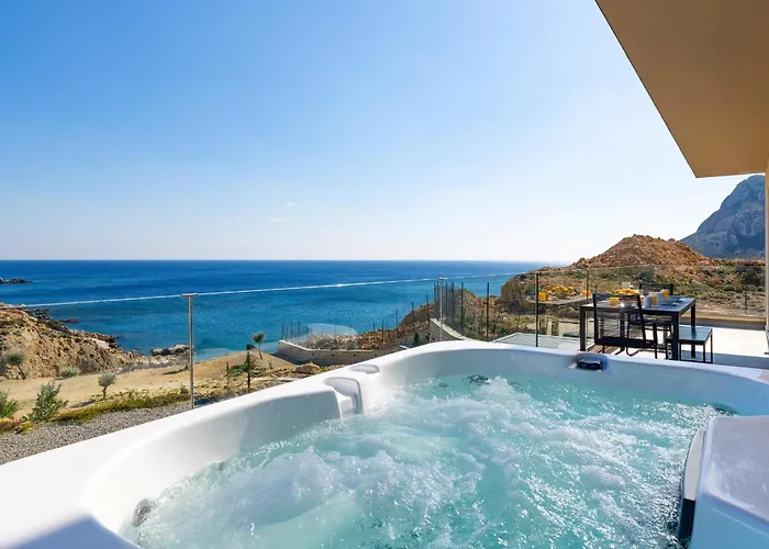 Aquamarine Luxury - Stegna - Beachfront, Jacuzzi , Smart Home, Great View Daire Archangelos (Rhodes)