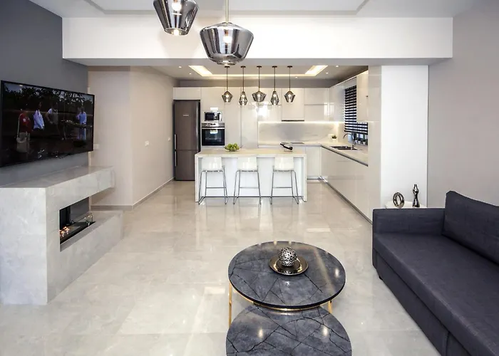 Aquamarine Luxury - Stegna - Beachfront, Jacuzzi , Smart Home, Great View Daire Archangelos (Rhodes)