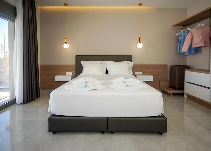Aquamarine Luxury - Stegna - Beachfront, Jacuzzi , Smart Home, Great View Apartment